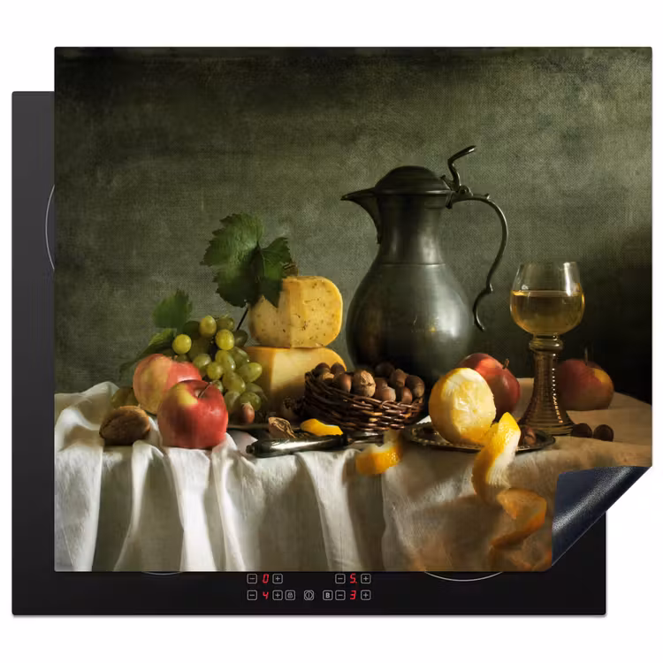 Protezione piano induzione - Natura morta con formaggio e frutta — 1