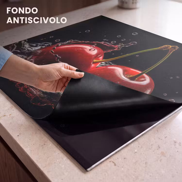 Protezione piano induzione - Ciliegia - Rosso - Frutta - Acqua - Nero — 6