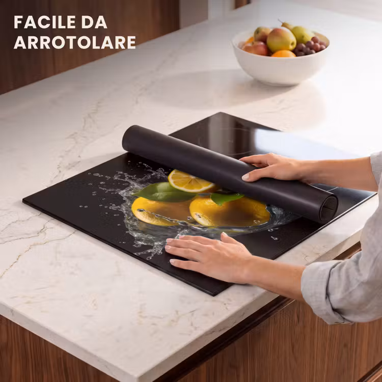 Protezione piano induzione - Limone - Frutta - Giallo - Nero — 7