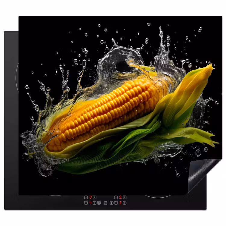 Protezione piano induzione - Mais - Ortaggi - Piante - Nero - Acqua — 1