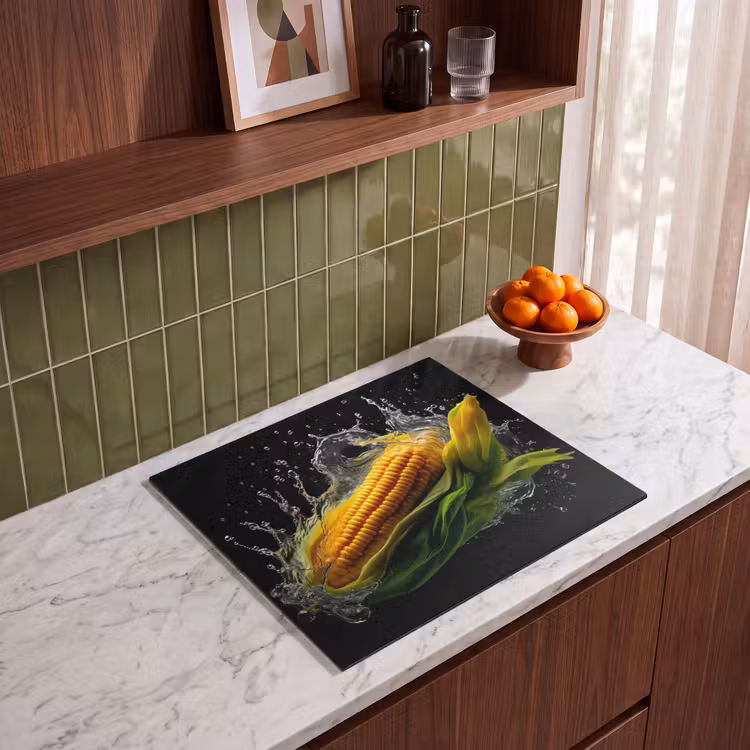 Protezione piano induzione - Mais - Ortaggi - Piante - Nero - Acqua — 4