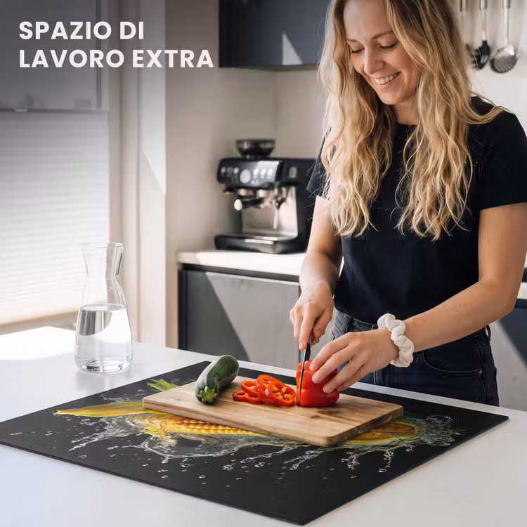 Protezione piano induzione - Mais - Ortaggi - Piante - Nero - Acqua — 5