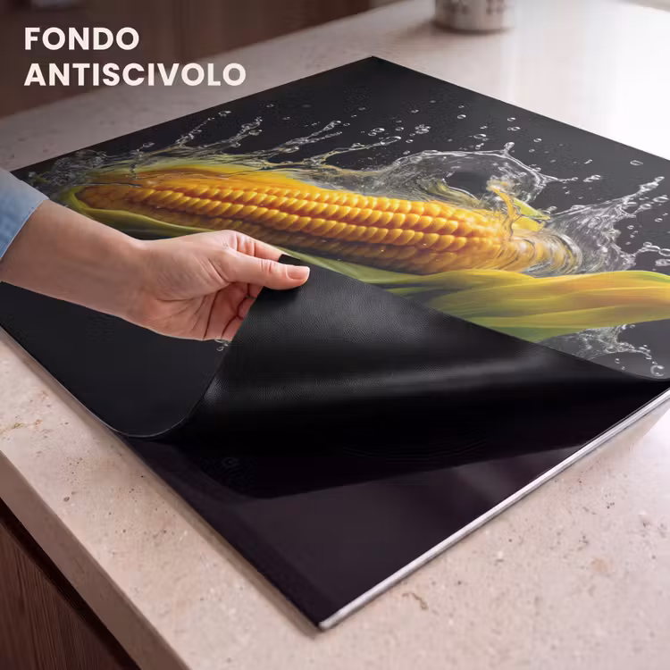 Protezione piano induzione - Mais - Ortaggi - Piante - Nero - Acqua — 6