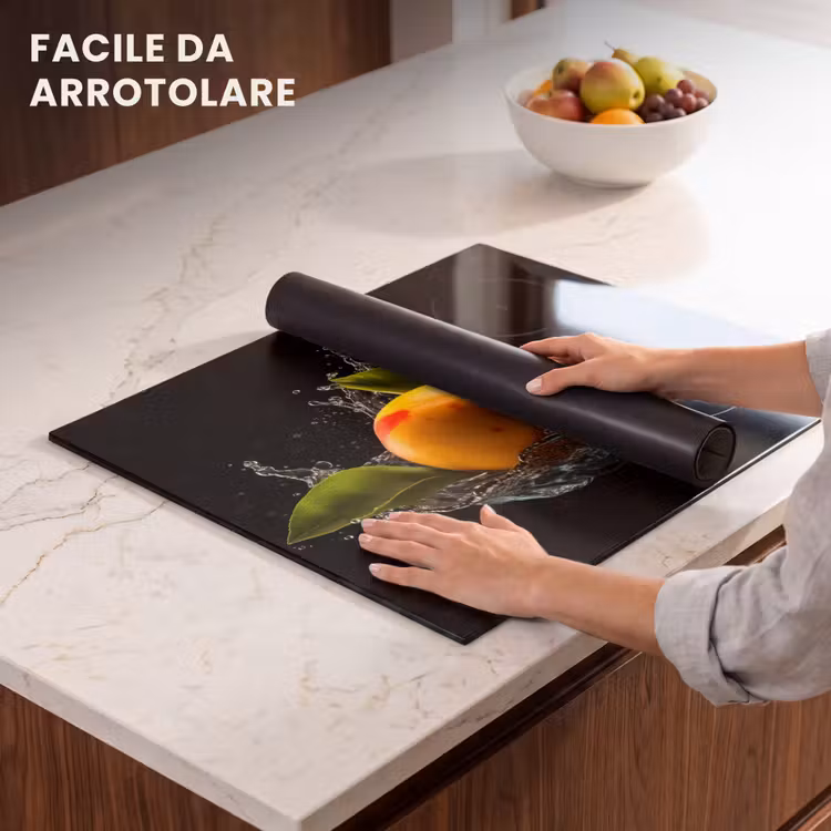 Protezione piano induzione - Mango - Frutta - Acqua - Nero - Foglie — 7