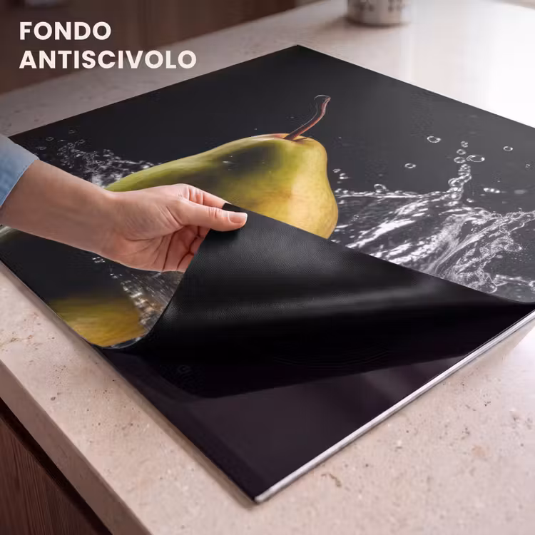 Protezione piano induzione - Pera - Frutta - Acqua - Nero — 6