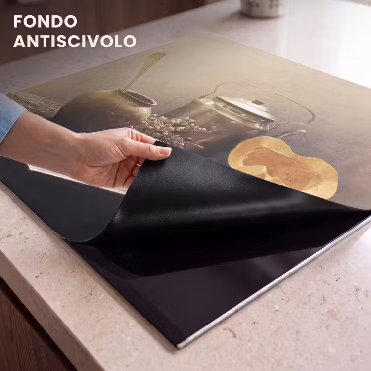 Protezione piano induzione - Natura morta in cucina con zucca — 6