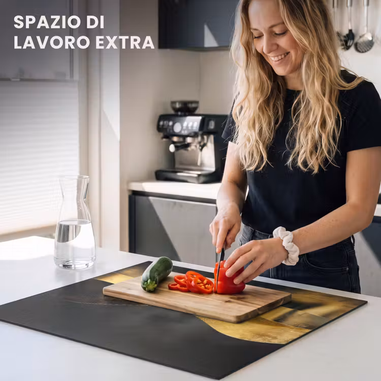 Protezione piano induzione - Onde d'oro e d'ombra — 5