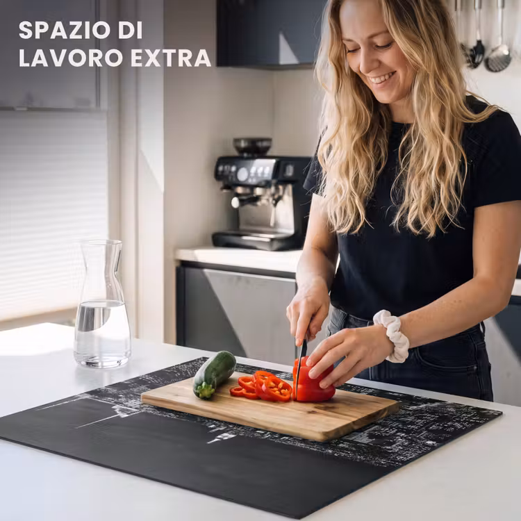Protezione piano induzione - Metropoli di notte — 5