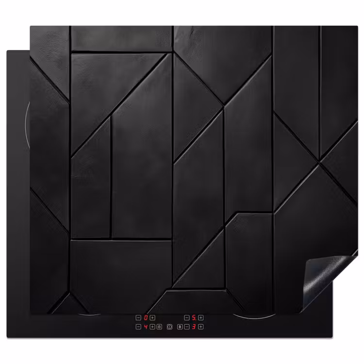 Protezione piano induzione - Nero - Geometrico - Piastrelle — 1