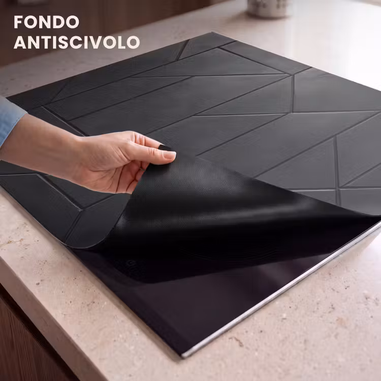 Protezione piano induzione - Nero - Geometrico - Piastrelle — 6