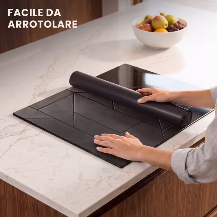 Protezione piano induzione - Nero - Geometrico - Piastrelle — 7