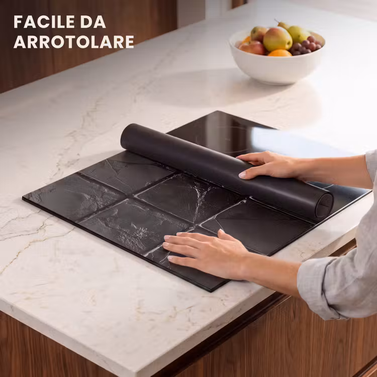 Protezione piano induzione - Nero - Piastrelle - Pietra — 7