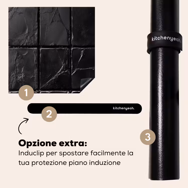 Protezione piano induzione - Nero - Piastrelle - Pietra — 8