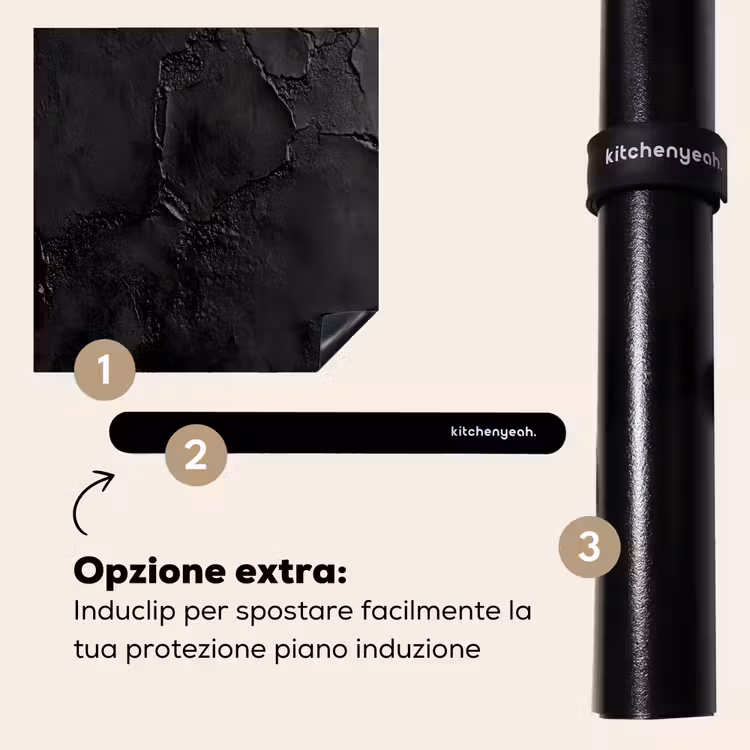 Protezione piano induzione - Nero - Vernice — 8