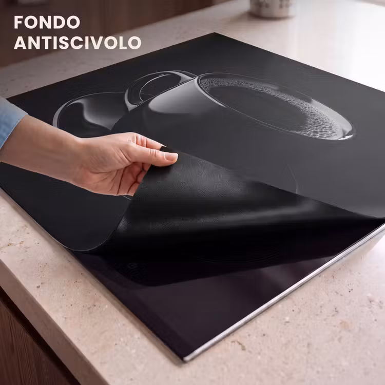 Protezione piano induzione - Nero - Caffè - Tazza — 6