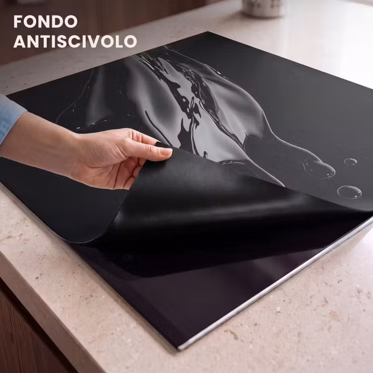 Protezione piano induzione - Nero - Schizzi - Acqua — 6