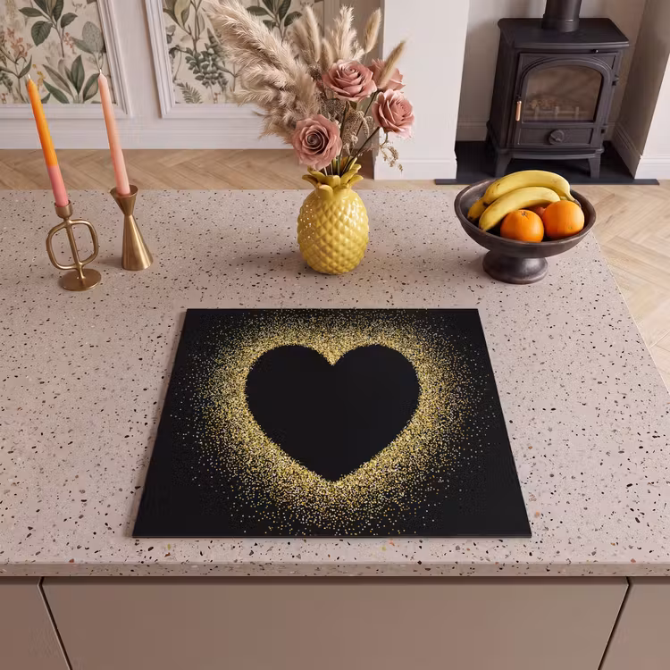 Protezione piano induzione - Cuore di polvere d'oro — 3