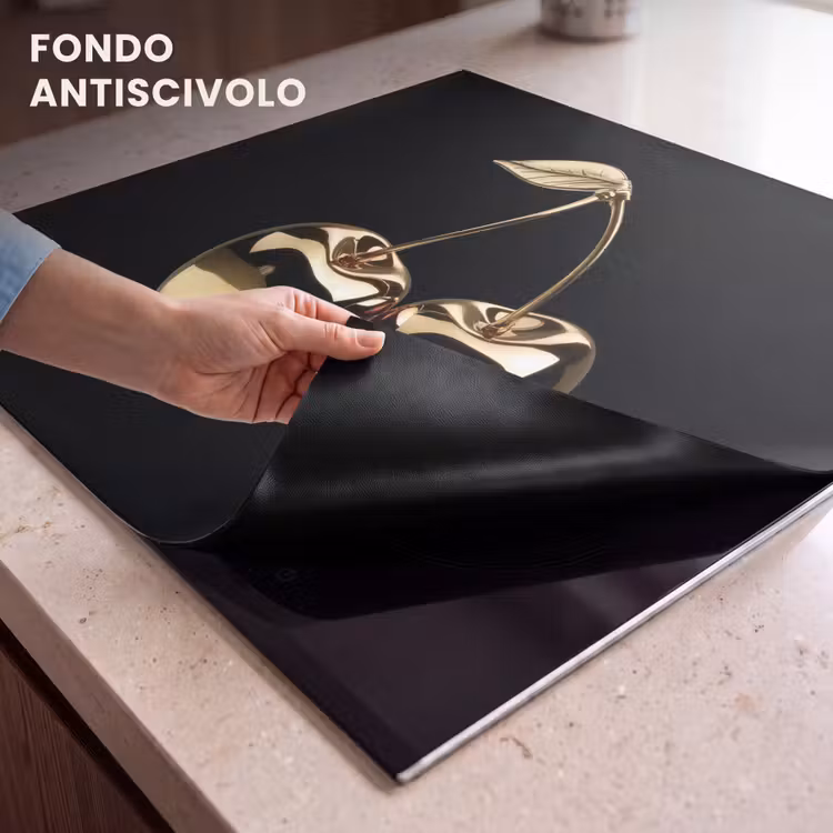 Protezione piano induzione - Ciliegio - Nero - Oro - Cromo — 6