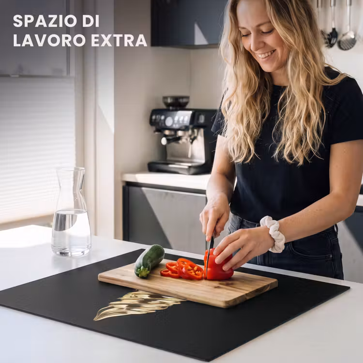Protezione piano induzione - Gelato - Oro - Nero - Cibo — 5