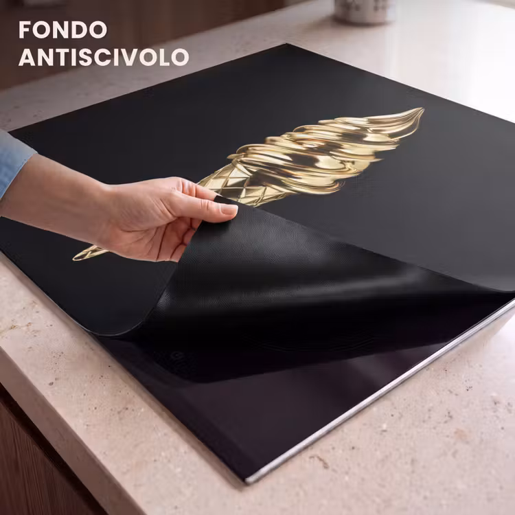 Protezione piano induzione - Gelato - Oro - Nero - Cibo — 6