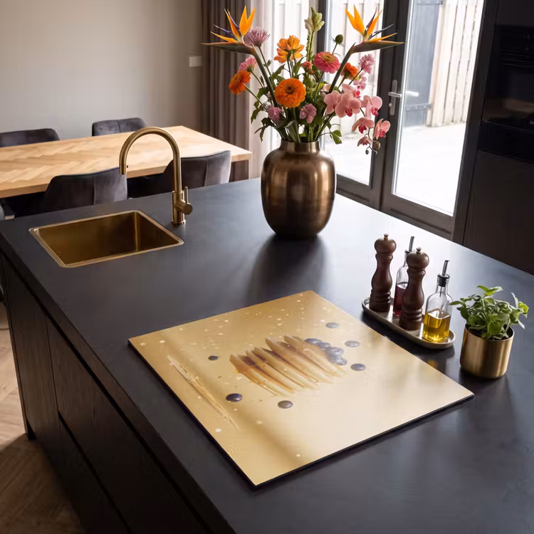 Protezione piano induzione - Pancake - Cibo - Miele - Giallo — 2