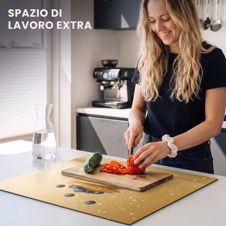 Protezione piano induzione - Pancake - Cibo - Miele - Giallo — 5
