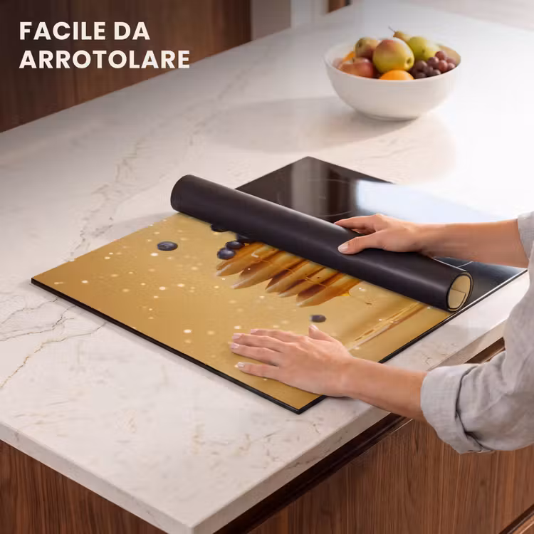 Protezione piano induzione - Pancake - Cibo - Miele - Giallo — 7