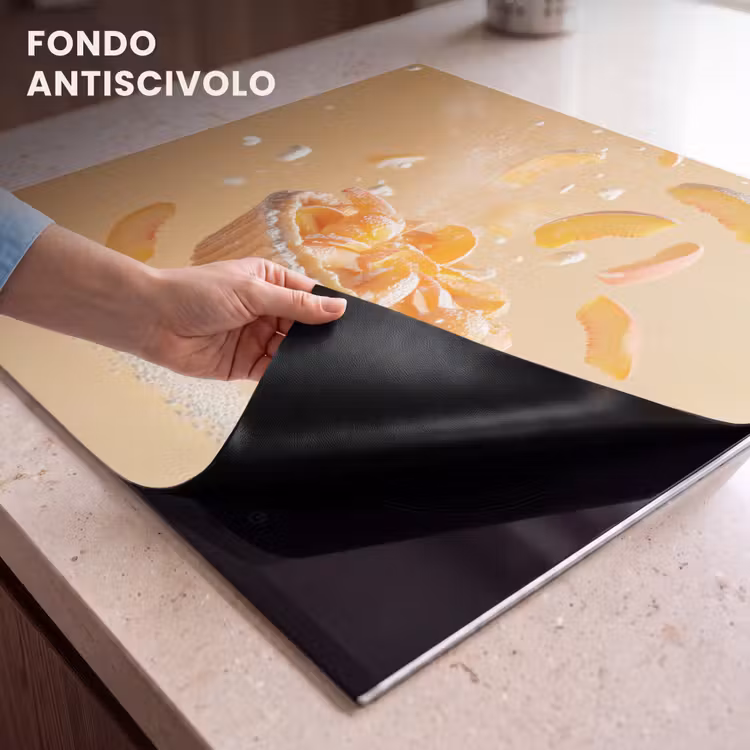 Protezione piano induzione - Pesca - Cibo - Torta - Arancia — 6