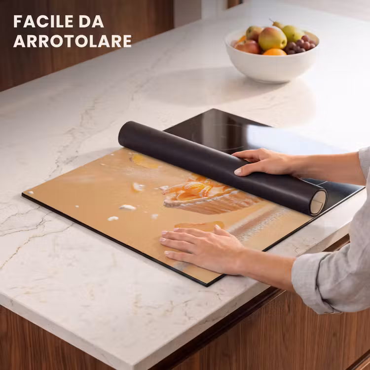 Protezione piano induzione - Pesca - Cibo - Torta - Arancia — 7