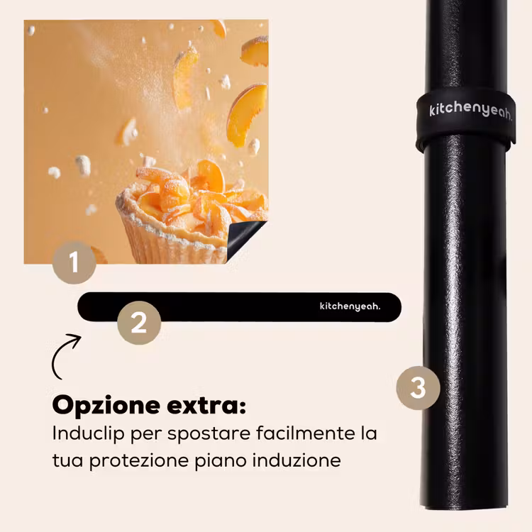 Protezione piano induzione - Pesca - Cibo - Torta - Arancia — 8