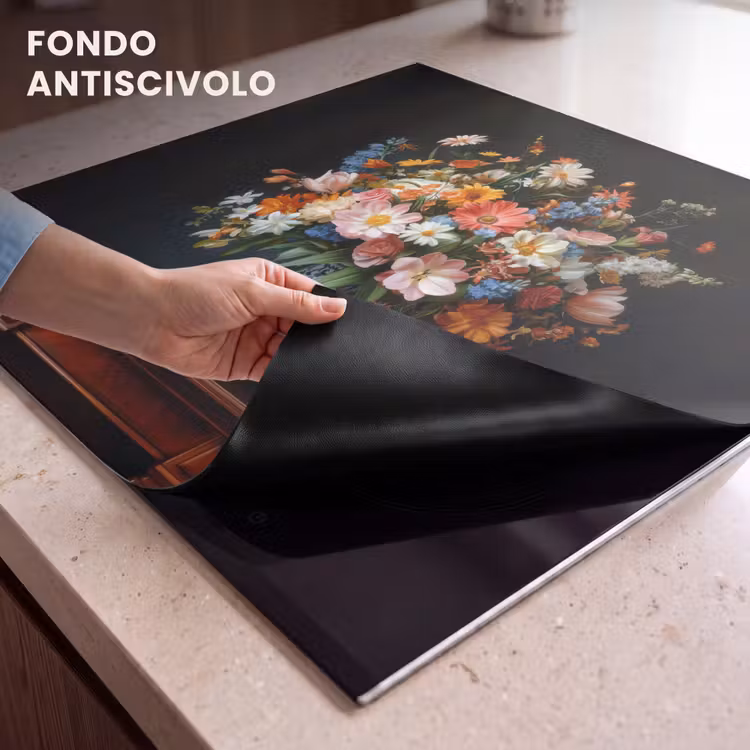 Protezione piano induzione - Bouquet - Rosa - Vaso — 6