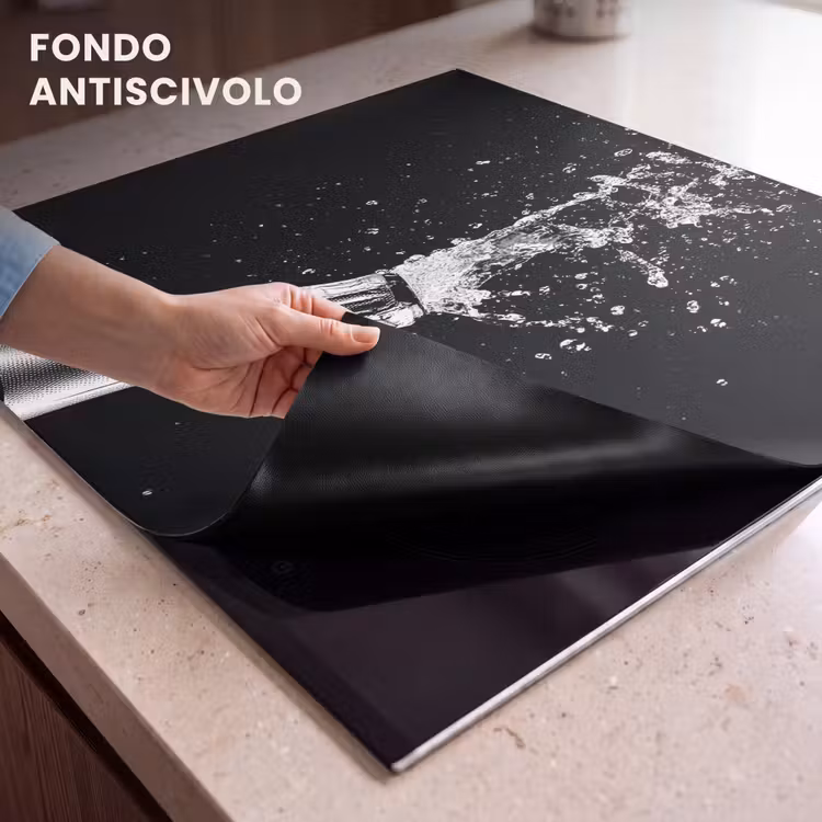 Protezione piano induzione - Champagne - Nero - Spruzzi - Popping — 6