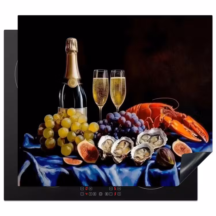 Protezione piano induzione - Champagne - Lusso - Ostriche — 1