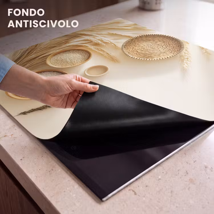 Protezione piano induzione - Cereali - Legno - Ciotola - Beige — 6