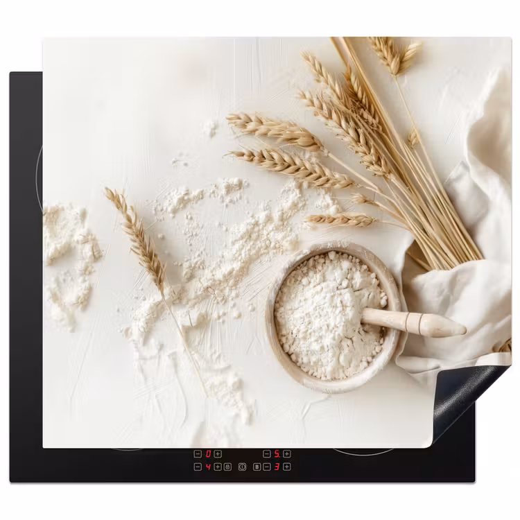 Protezione piano induzione - Fiore - Legno - Grano — 1