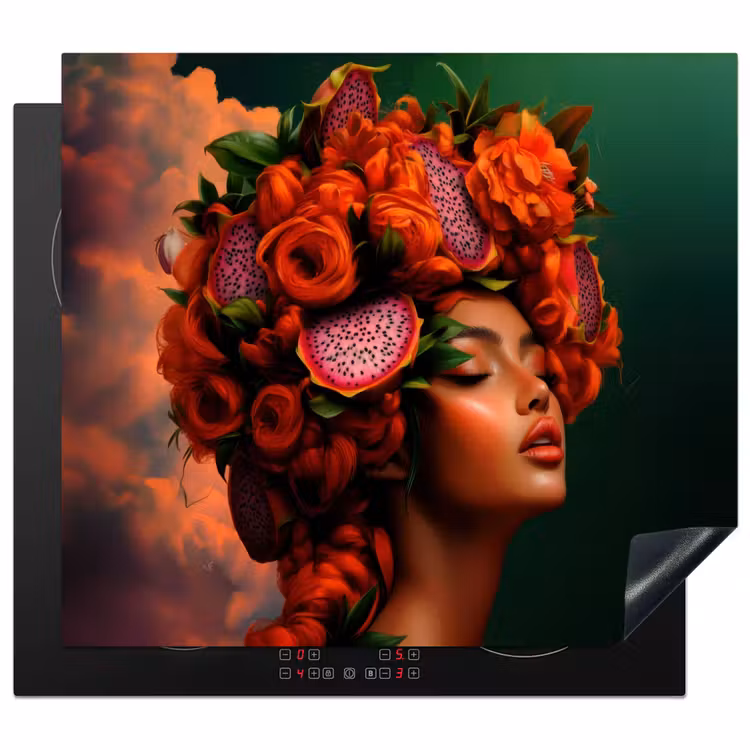 Protezione piano induzione - Donna - Bevande alla frutta - Rose — 1