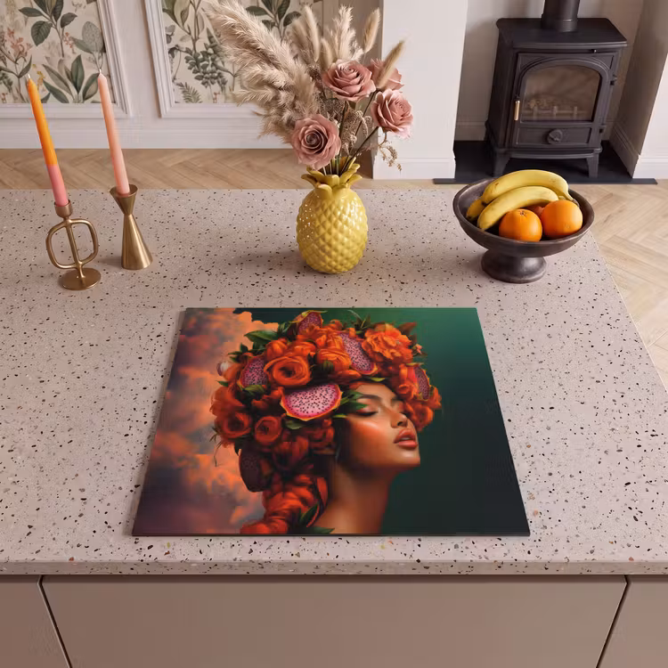 Protezione piano induzione - Donna - Bevande alla frutta - Rose — 3