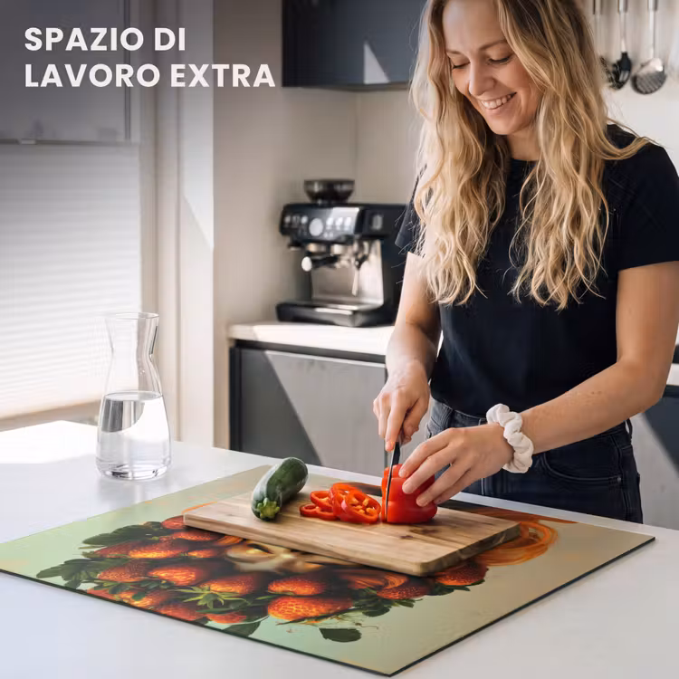 Protezione piano induzione - Donna - Fragole - Corona — 5