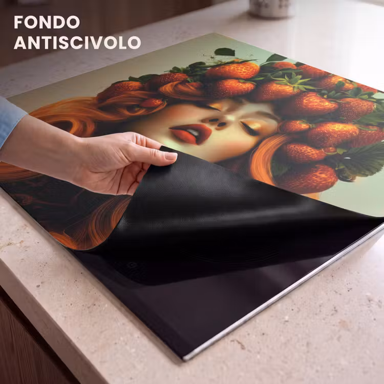 Protezione piano induzione - Donna - Fragole - Corona — 6