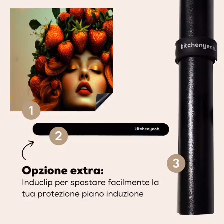 Protezione piano induzione - Donna - Fragole - Corona — 8