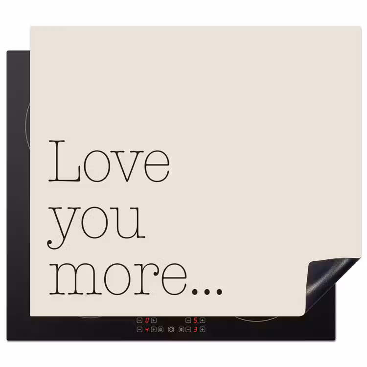Protezione piano induzione - Minimalista - Amore - Beige — 1