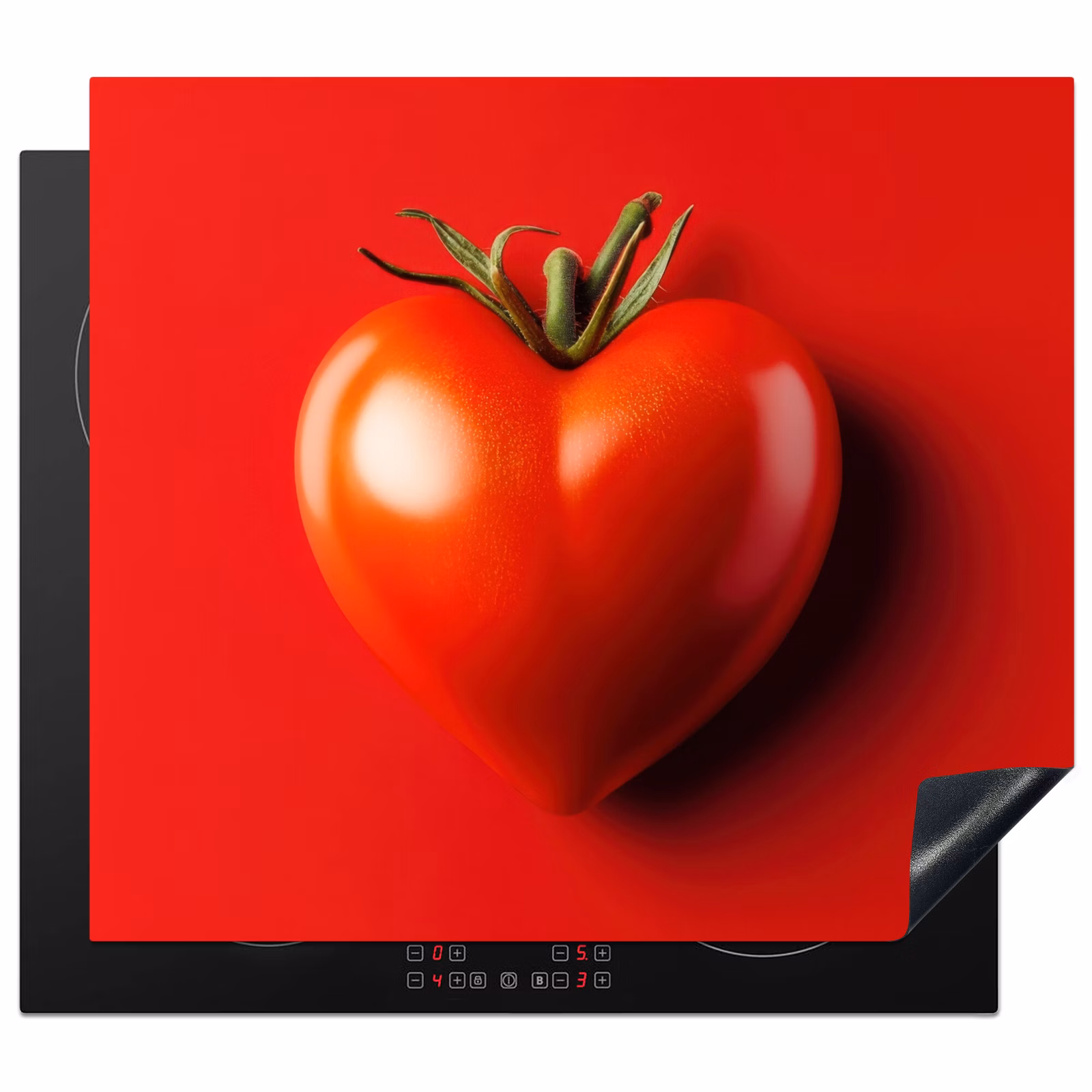 Protezione piano induzione - Pomodoro - Rosso - Cuore — 1