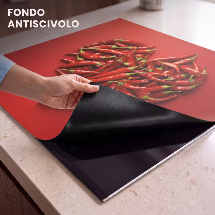 Protezione piano induzione - Peperoni - Rossi - Cuore — 6