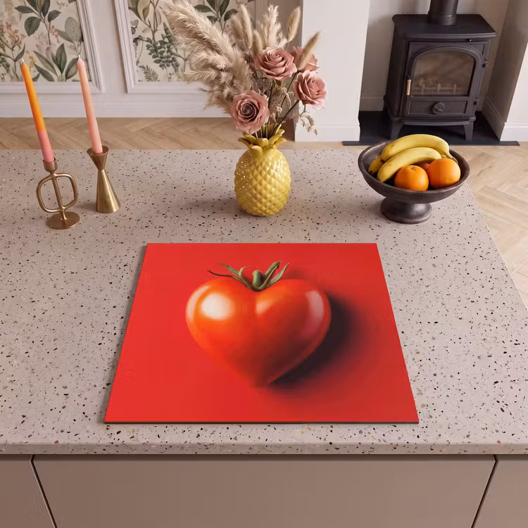 Protezione piano induzione - Pomodoro - Rosso - Cuore — 3