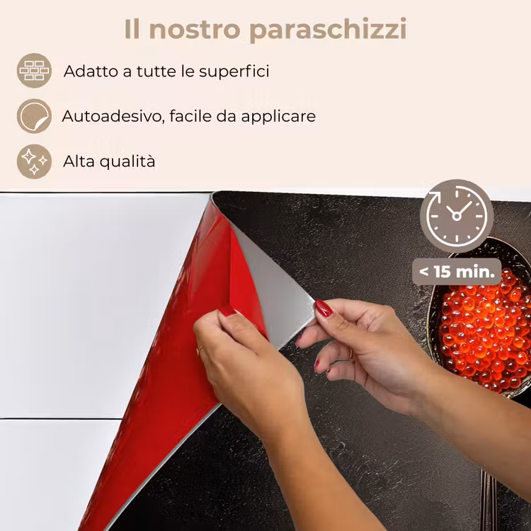 Paraschizzi cucina - Nero - Cucchiaio - Caviale — 4