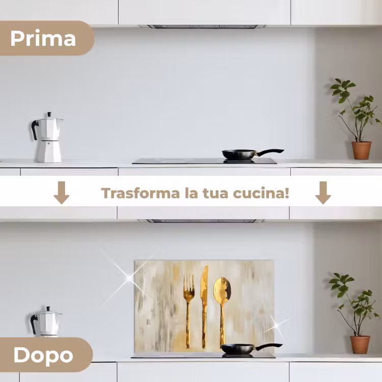 Paraschizzi cucina - Vernice - Oro - Posate — 7