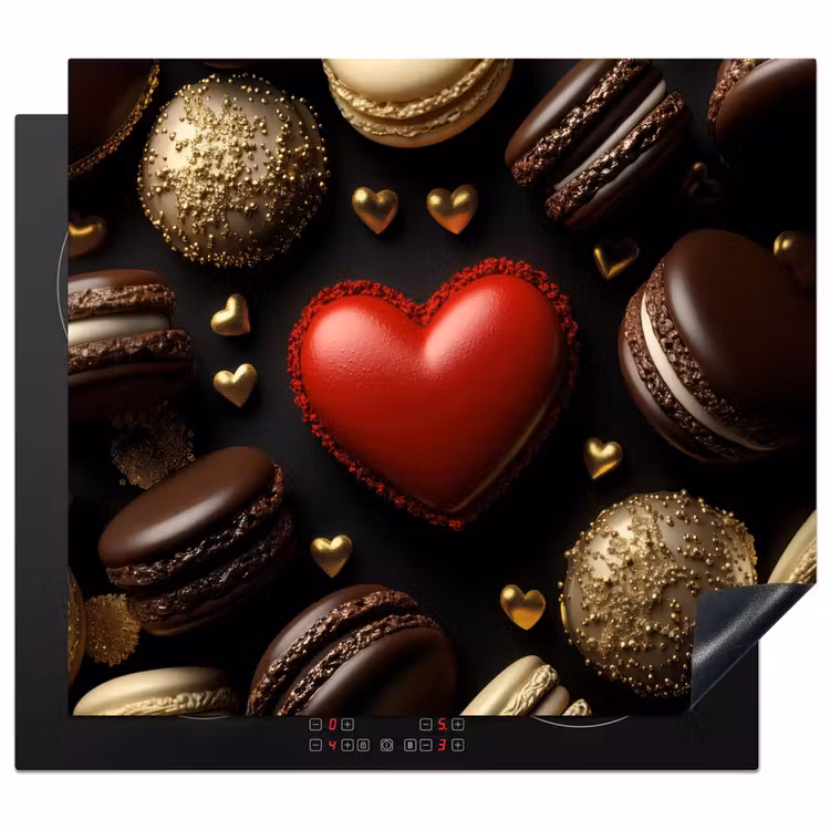 Protezione piano induzione - Amaretti - Rosso - Cuore — 1