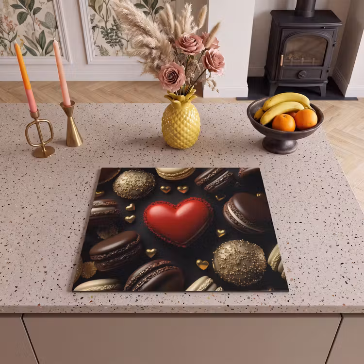 Protezione piano induzione - Amaretti - Rosso - Cuore — 3