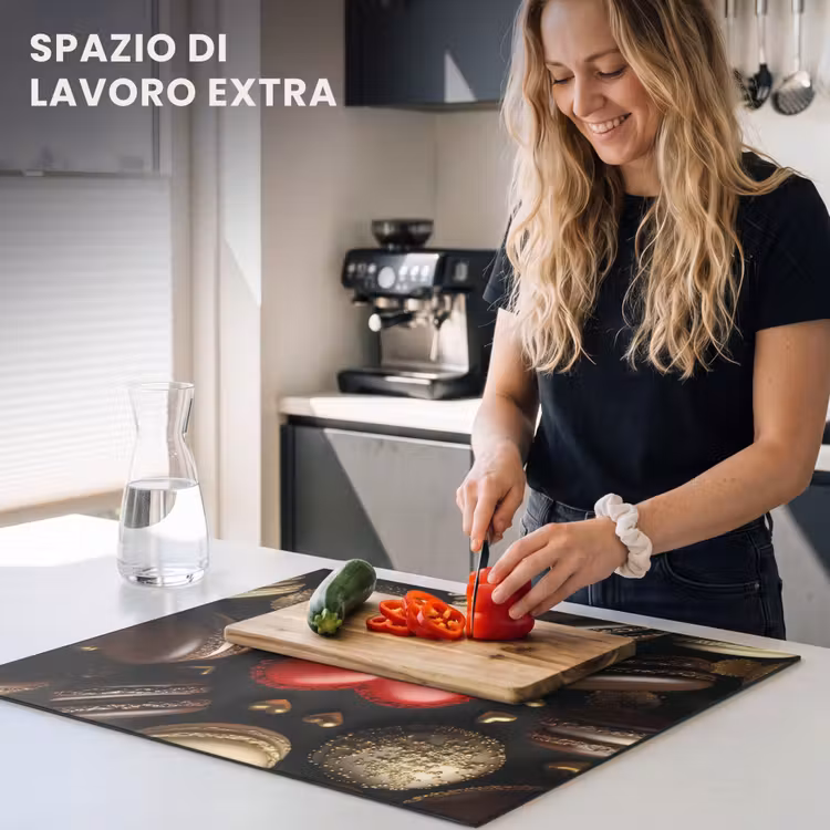 Protezione piano induzione - Amaretti - Rosso - Cuore — 5