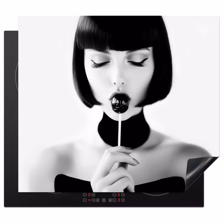 Protezione piano induzione - Donna - Lolly - Nero - Bianco — 1